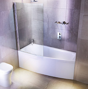 Kádparaván üvegezés